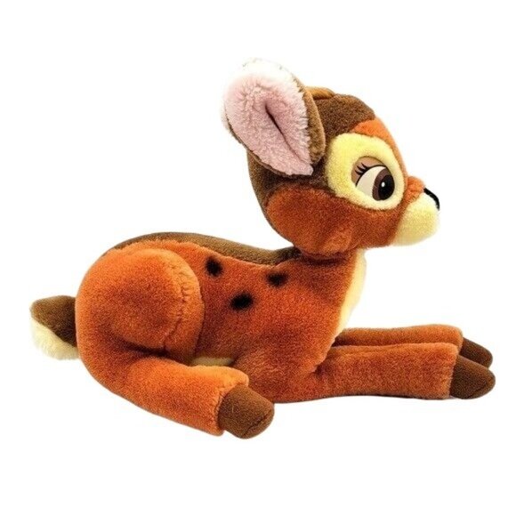 Disneyland Disney World Bambi Plush Brown 13" Doe Laying Deer Stuffed Vintage - Picture 5 of 11